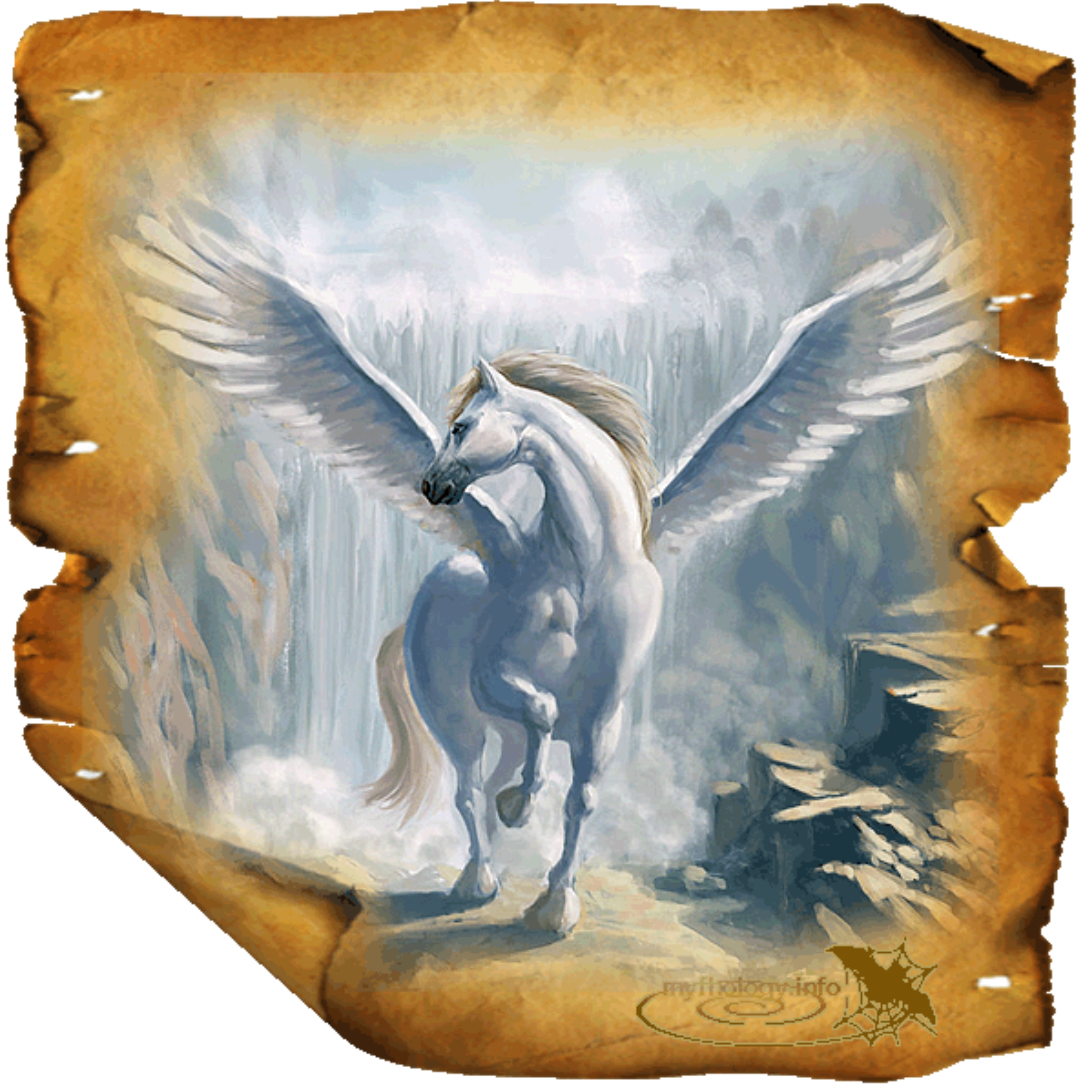 Пегас крылатый конь мифы древней Греции